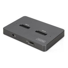 DIGITUS DOCKING STATION PER UNITÀ SSD M.2 NVME + M.2 SATA CON LETTORE DI SCHEDE SD EXPRESS, USB-C