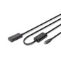 CAVO DI PROLUNGA ATTIVO USB 3.2 GEN1 5G, USB-C - USB-C, 10 MT