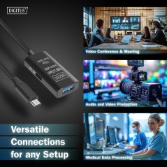 CAVO DI PROLUNGA ATTIVO USB 3.2 GEN1 5G, USB-C - USB-A, 5 MT