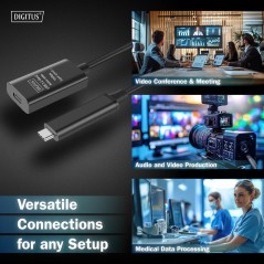DIGITUS CAVO DI PROLUNGA ATTIVO USB 3.2 GEN2 10G, USB-C - USB-C, 5 M