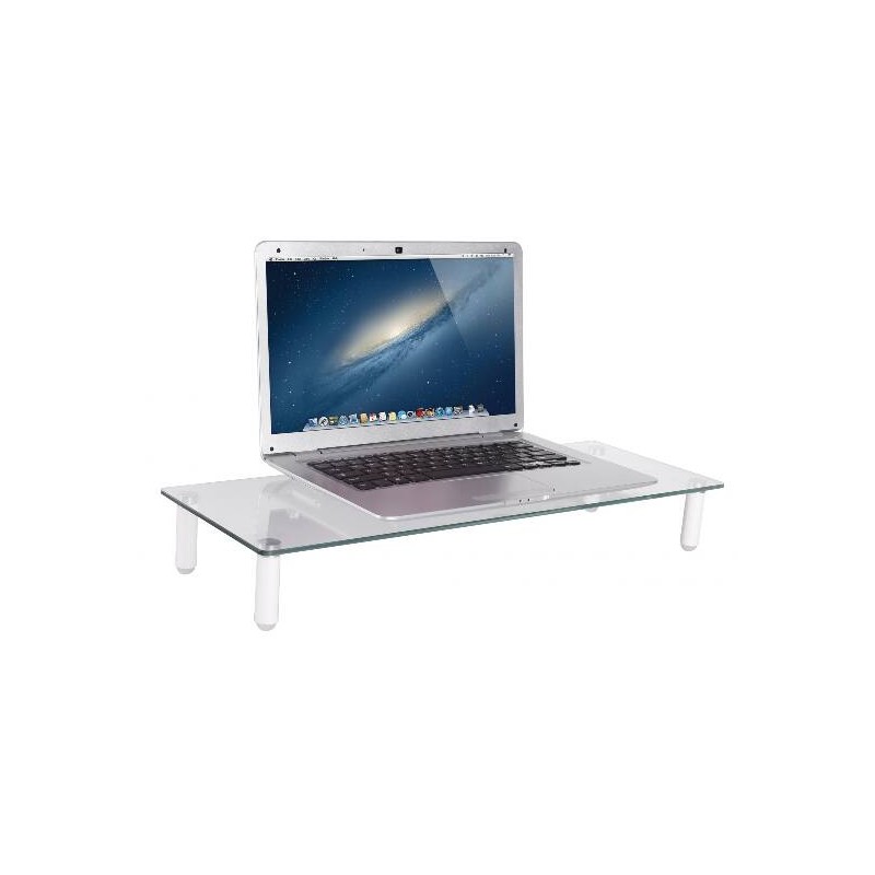 TAVOLINO UNIVERSALE PER MONITOR IN VETRO
