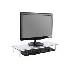 TAVOLINO UNIVERSALE PER MONITOR IN VETRO