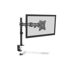 BRACCIO PER MONITOR 27" CON MORSETTO DUE SNODI FINO A VESA 100X100 8 KG