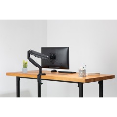 SUPPORTO A INCASTRO CON MOLLA A GAS PER MONITOR 17"-32", 9 KG (MAX), NERO