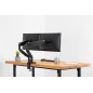 SUPPORTO A INCASTRO DOPPIO CON PRESSIONE A GAS PER MONITOR 17"-32", 2X 9 KG (MAX), NERO