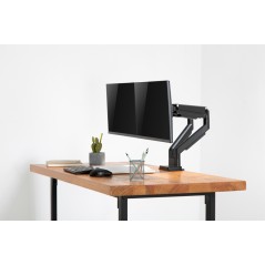SUPPORTO A INCASTRO DOPPIO CON PRESSIONE A GAS PER MONITOR 17"-32", 2X 9 KG (MAX), NERO