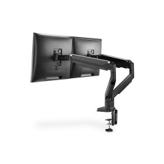 SUPPORTO A INCASTRO DOPPIO CON PRESSIONE A GAS PER MONITOR 17"-32", 2X 9 KG (MAX), NERO