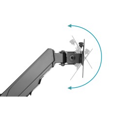 SUPPORTO UNIVERSALE PER MONITOR CON MOLLA A GAS PER INSTALLAZIONE A MURO