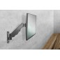 SUPPORTO UNIVERSALE PER MONITOR CON MOLLA A GAS PER INSTALLAZIONE A MURO