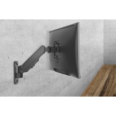 SUPPORTO UNIVERSALE PER MONITOR CON MOLLA A GAS PER INSTALLAZIONE A MURO