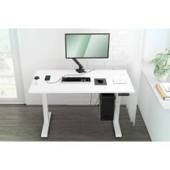 DIGITUS SUPPORTO PER MONITOR INTELLIGENTE CON DOCKING STATION INTEGRATA, MOLLA A GAS E FISSAGGIO A MORSETTO.