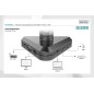 DIGITUS SUPPORTO PER MONITOR INTELLIGENTE CON DOCKING STATION INTEGRATA, MOLLA A GAS E FISSAGGIO A MORSETTO.