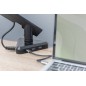DIGITUS SUPPORTO PER MONITOR INTELLIGENTE CON DOCKING STATION INTEGRATA, MOLLA A GAS E FISSAGGIO A MORSETTO.