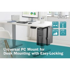 SUPPORTO UNIVERSALE PER PERSONAL COMPUTER PER MONTAGGIO SU SCRIVANIA CON EASY LOCKING