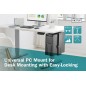 SUPPORTO UNIVERSALE PER PERSONAL COMPUTER PER MONTAGGIO SU SCRIVANIA CON EASY LOCKING