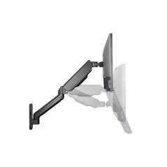 DIGITUS SUPPORTO A PARETE UNIVERSALE PER MONITOR CON MOLLA A GAS E BRACCIO ORIENTABILE