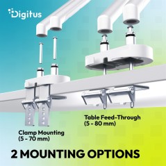 SUPPORTO PER MONITOR A DOPPIO DESIGN, 2X 35", 2X 10 KG