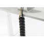 PASSACAVO FLESSIBILE LUNGHEZZA ADATTABILE LUNGH. 130 X LARGH. 6,7 X PROF. 3,5 CM COLORE NERO DIGITUS