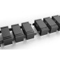 PASSACAVO FLESSIBILE LUNGHEZZA ADATTABILE LUNGH. 130 X LARGH. 6,7 X PROF. 3,5 CM COLORE NERO DIGITUS