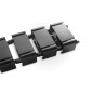PASSACAVO FLESSIBILE LUNGHEZZA ADATTABILE LUNGH. 130 X LARGH. 6,7 X PROF. 3,5 CM COLORE NERO DIGITUS