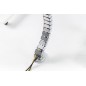PASSACAVO FLESSIBILE LUNGHEZZA ADATTABILE LUNGH. 130 X LARGH. 6,7 X PROF. 3,5 CM COLORE GRIGIO CHIARO DIGITUS