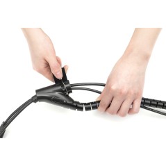 TUBO PER CAVI FLESSIBILE A SPIRALE CON ATTTREZZO PER L'INSERIMENTO 5 MT DIGITUS