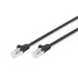 CAVO PATCH CAT 6 S-FTP 3 MT. COLORE NERO IN CONFEZIONE DA ESPOSITORE