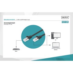 CAVO PATCH CAT 6 S-FTP 3 MT. COLORE NERO IN CONFEZIONE DA ESPOSITORE
