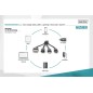CAVO DI RICARICA 3 IN 1 USB A, LIGHTNING + MICRO USB + USB-C DIGITUS CM 15