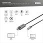 CAVO ADATTATORE BIDIREZIONALE DA USB TIPO C A DISPLAYPORT MT 1