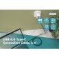 DIGITUS CAVO DI COLLEGAMENTO USB 4.0 TIPO C MT 1