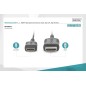 DIGITUS CAVO DI COLLEGAMENTO HDMI HIGH SPEED, TIPO C- A, ALTAMENTE FLESSIBILE MT 2