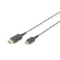 DIGITUS CAVO DI COLLEGAMENTO HDMI HIGH SPEED, TIPO C- A, ALTAMENTE FLESSIBILE MT 2