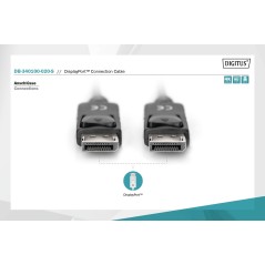 CAVO DISPLAYPORT 1.2 MASCHIO/MASCHIO MT 2 COLORE NERO DIGITUS