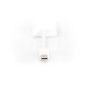 CAVO ADATTATORE MINI 0,15 MT. COLORE BIANCO