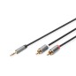 DIGITUS CAVO ADATTATORE AUDIO, DA 3,5 MM JACK A CINCH RCA DIGITUS MT 1