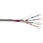 CAVO SOLIDO SCHERMATO F/UTP PER RETI CATEGORIA 5E IN RAME MATASSA MT. 305 CLASSE CPR: ECA