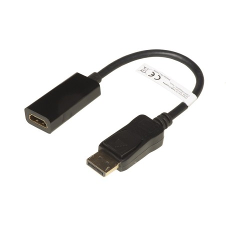 ADATTATORE DISPLAYPORT 1.2 MASCHIO - HDMI ® 1.4 FEMMINA CONTATTI DORATI 4K@30HZ CM 20