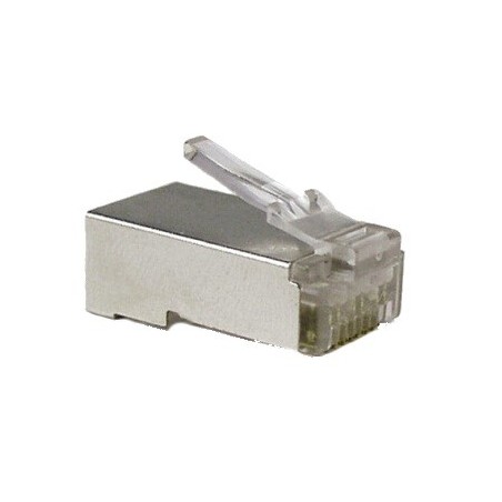 CONNETTORI ALANTIK RJ45 CAT5 FTP METAL 10 PEZZI