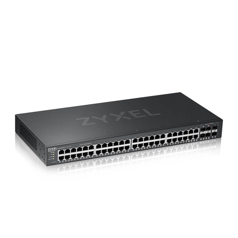 ZYXEL SWITCH MANAGED LAYER 3 LITE, 44X GB, 6 SFP, FANLESS DESKTOP/RACK, NFLEX ZYXEL SWITCH MANAGED LAYER 3 LITE, 44X GB, 6 SFP, FANLESS DESKTOP/RACK, NFLEX