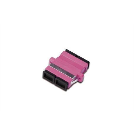 ACCOPPIATORE DUPLEX SC/SC, OM4, COLORE ROSA
