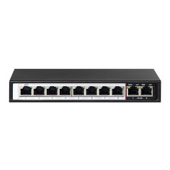 SWITCH DI RETE AI 8 PORTE GIGABIT POE 96 WATT + 2 PORTE UPLINK GIGABIT