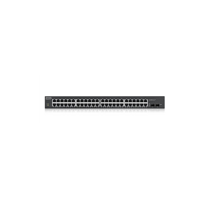 ZYXEL SWITCH WEB MANAGED 48X GB (24X POE EROG.FINO 170W), 2X SFP GB, RACK