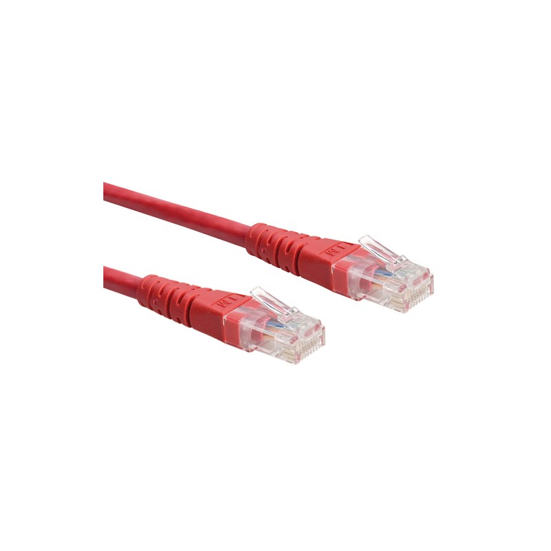 ROLINE CAVO UTP PATCHCORD CAT.6/CLASS E, ROSSO, 0.3M