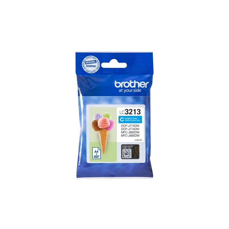 BROTHER CART INK CIANO PER DCPJ772/J774/MFCJ890DW/J895DW DA 400PG