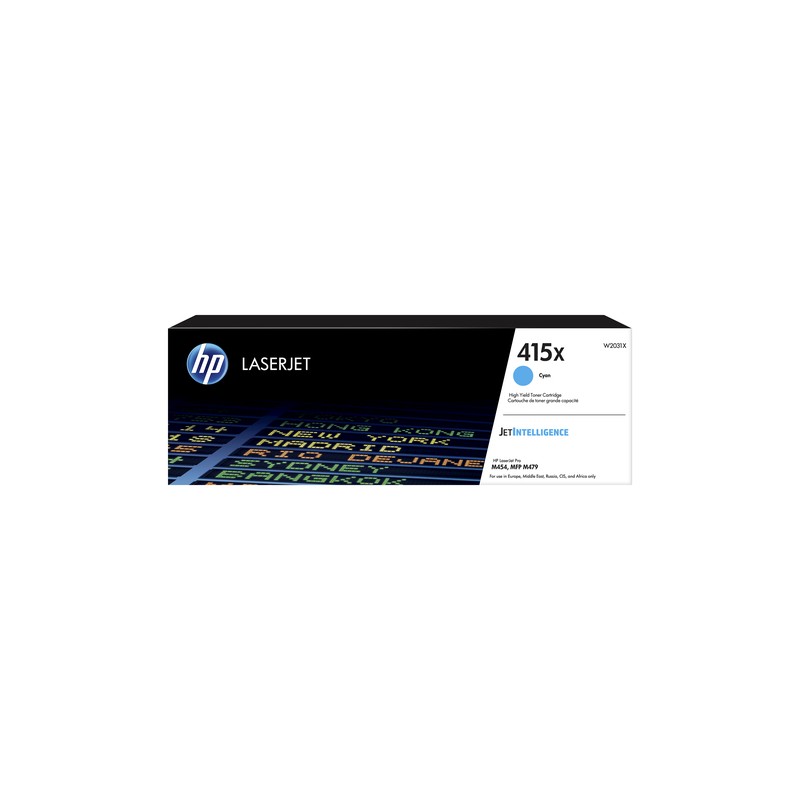 HP TONER 415X, CIANO LASERJET M454/M479, 6.000 PAG HP TONER 415X, CIANO LASERJET M454/M479, 6.000 PAG