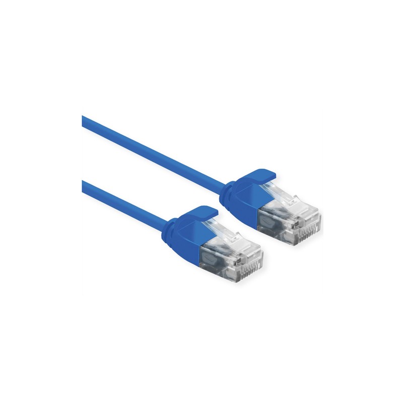 ROLINE CAVO DI RETE UTP DATA CENTER PATCH CORD CAT.6A (CLASSE EA) LSOH SLIM 3 M BLU