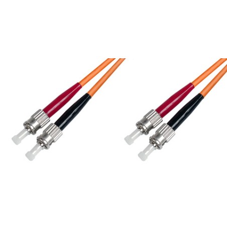 CAVO FIBRA OTTICA ST A ST MULTIMODE DUPLEX OM2 50/125 MT.2