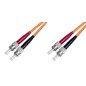 CAVO FIBRA OTTICA ST A ST MULTIMODE DUPLEX OM2 50/125 MT.2