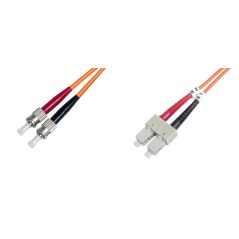 CAVO FIBRA OTTICA ST A SC MULTIMODE OM2 DUPLEX 50/125 MT.3